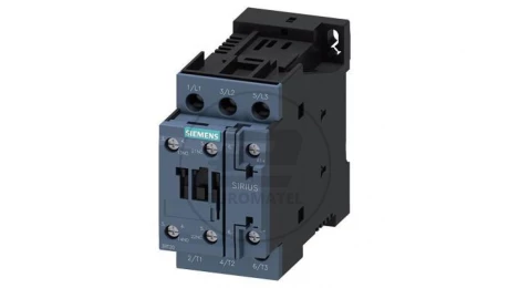STYCZNIK, AC-3, 11 KW/400 V, 1 NO+1 NC, DC 48 V, 3-BIEG, WIELKOŚĆ S0, PRZYŁ. ŚRUBOWE 3RT2026-1BW40