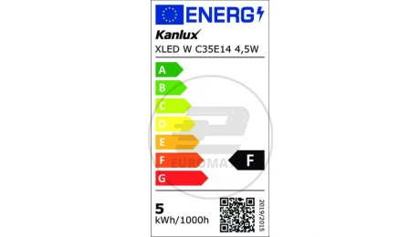 Żarówka LED E14 XLED W C35E14 4,5W-WW 470lm 2700K barwa ciepła szklana 37382