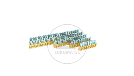 Listwa zaciskowa mosiężna BB111, 111 - torów, 1,5-25mm2, 100A, 1m MAD0111E21