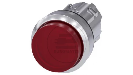 Napęd przycisko 22mm czerowny z podświetleniem metal 3SU1051-0BB20-0AA0