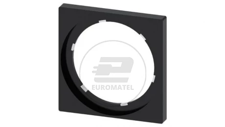 Ramka pojedyncza kwadratowa czarna otwór 22mm SIRIUS ACT 3SU1900-0AX10-0AA0