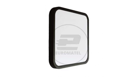 Plafoniera LED 24W 2500lm 3000K IP44 Kwadrat fi295 Mleczny Czarna Ramka 76451
