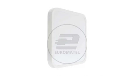 Plafoniera LED 18W 1830lm 4000K IP44 Kwadrat fi295 Mleczny Biała Ramka z mikrofalowym czujnikiem ruchu (+ pilot do sterowania)