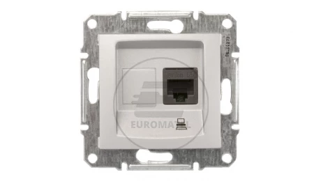 Sedna Gniazdo komputerowe pojedyncze RJ45 kat.5e UTP aluminium SDN4300160