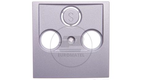 B7. Element centralny gniazda antenowego 2- wyjściowego aluminium 12031404