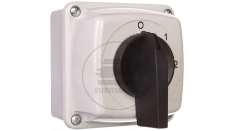 Łącznik krzywkowy 0-1-2-3 3P 25A IP44 z płytką Łuk E25-63 952562