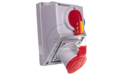 Zestaw instalacyjny z rozłącznikiem O-I 1x32A 4P 400V, 1x16A 2P+Z C32-18.1 IP-54 974011