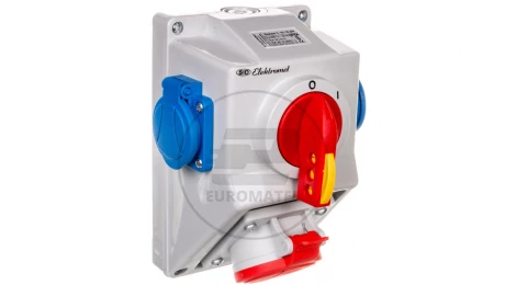 Zestaw instalacyjny rozłącznikiem O-I 1x16A 5P 400V, 2x16A 2P+Z C16-18.2N IP54 971661