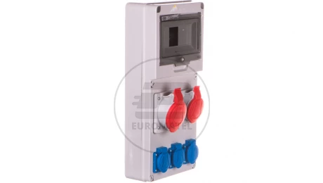 Rozdzielnica budowlana 8 modułów 1x16A 5P 400V, 1x32A 5P 400V, 3x16A 2P+Z RSE-03 IP54 942081