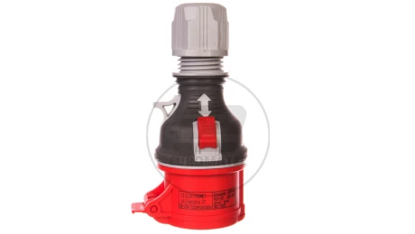 Gniazdo przenośne proste 4P 16A 400V czerwone TWIST GPP 16/4 IP-44 921871