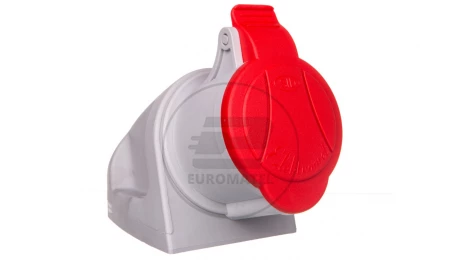 Gniazdo stałe MINI z dławikiem 4P 32A 400V czerwone GSM 32/4 IP-44 921866