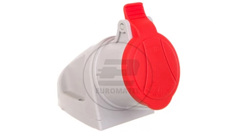 Gniazdo stałe MINI z dławikiem 5P 16A 400V czerwone GSM 16/5 IP-44 921860