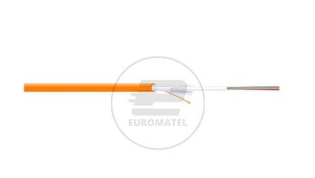 Kabel światłowodowy uniwersalny 8 włókien MM 50/125 OM2 1500N LS0H Dca pomarańczowy DK‑35081‑U/OR /bębnowy/