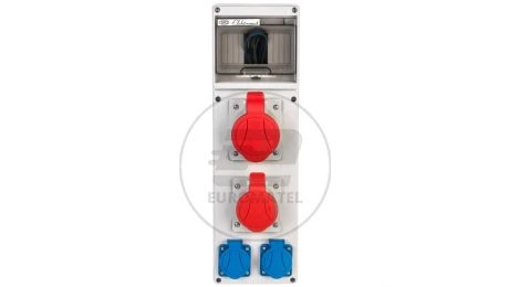 Rozdzielnica budowlana 6 modułów 1x16A 5P 400V, 1x32A 5P 400V, 2x16A 2P+Z RSE-02 IP54 942071
