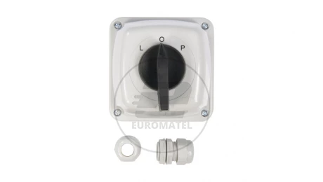 Łącznik krzywkowy L-0-P 3P 25A IP44 Łuk 25-43 w obudowie 922529