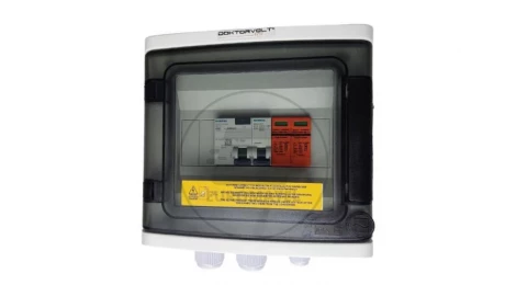 Doktorvolt Rozdzielnica PV Fotowoltaiczna Solarna AC SIEMENS 1F C20A 25A 300mA T1 T2 0720 DV-0720-FOT