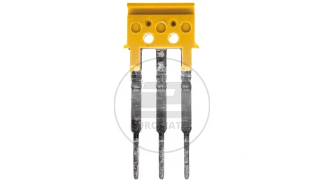 Mostek poprzeczny 3-torowy, raster 3,5mm żółty ZQV 1.5/3 1776130000 /60szt./