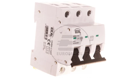 Wyłącznik nadprądowy 3P C 10A 6kA AC KMB6-C10/3 23163