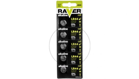 Bateria alkaliczna RAVER LR44 /blister 5szt./ B7970