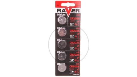Bateria litowa RAVER CR2025 /blister 5szt./ B7325