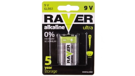 Bateria alkaliczna 6LF22 / 9V RAVER ULTRA B7951 /blister 1szt./