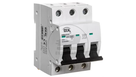 Wyłącznik nadprądowy 3P B 10A 6kA AC KMB6-B10/3 23164