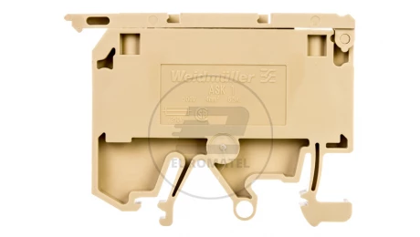 Złączka szynowa bezpiecznikowa 2-przewodowa 4mm2 G 5x20mm beżowa ASK 1/EN 0474560000