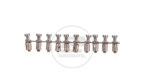Mostek poprzeczny 10-torowy, raster 6,1mm szary Q 10 AKZ4 0368600000