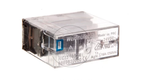 Przekaźnik przemysłowy 1P 16A 24V DC złącze wtykowe RCI314024 8869810000
