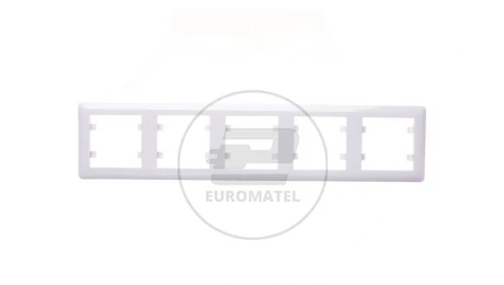 Simon 10 Ramka pięciokrotna kremowa CR5/41