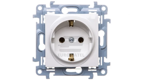 Simon 10 Gniazdo pojedyncze SCHUKO białe 16A 250V IP20 CGSZ1.01/11