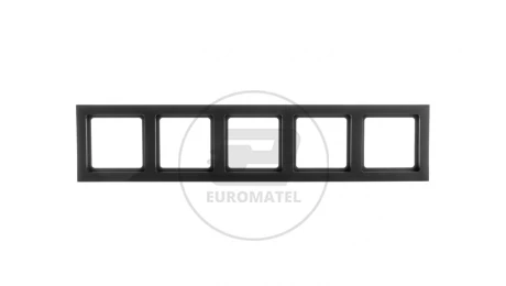 Berker Q.3 Ramka pięciokrotna antracyt aksamit 10156096