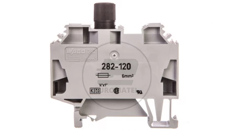 Złączka szynowa bezpiecznikowa 6mm2 szara 282-120