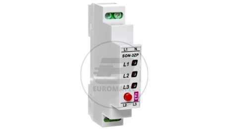 Sygnalizator obecności napięcia LED 3x400V 3-fazowy z przyciskiem SON-3 ZP 002471410