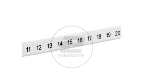 Taśma oznaczników złączek /11-20/ ponacinana biała ZBF 5 CUS opis 11-20 0808671:0011 /10szt./