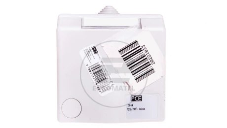 Gniazdo hermetyczne natynkowe 16A 2P+Z białe IP44 DESIGN 8631v
