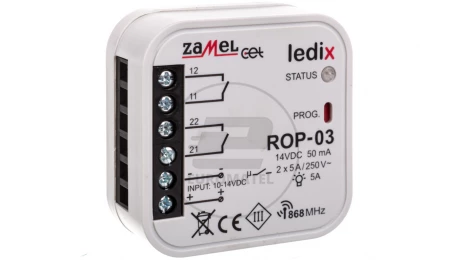Radiowy odbiornik dopuszkowy 2-kanałowy ROP-03 LDX10000002