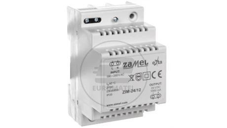 Zasilacz impulsowy 24DC 1000mA na TH35 ZIM-24/12 EXT10000164