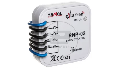 Radiowy nadajnik dopuszkowy 4-kanałowy RNP-02 EXF10000036