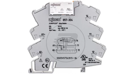 Przekaźnik separacyjny JUMPFLEX 24V DC 10mA 1P 857-304