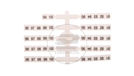 Oznacznik elastyczny do złączek szynowych EO3 /91-100/ 20x10szt. 003901770