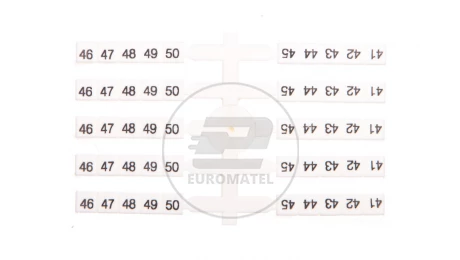 Oznacznik elastyczny do złączek szynowych EO3 /41-50/ 20x10szt. 003901760