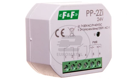 Przekaźnik elektromagnetyczny 2Z 16A 7-30V AC /9-40V DC (160A/20ms) PP-2Zi-24V