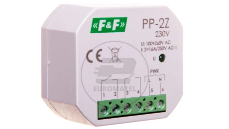 Przekaźnik elektromagnetyczny 2Z 16A 100-265V AC PP-2Z-230V
