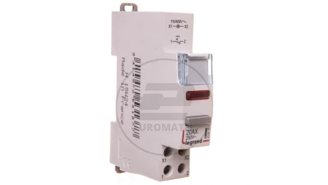 Łącznik modułowy bistabilny z lampką LED 1R 20A 110/400V AC LP452 412915
