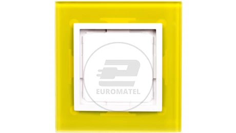 Simon 54 Nature Ramka pojedyncza szkło LIMONKOWY SORBET DRN1/90
