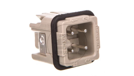 Złacze śrubowe (wkład) 3+PE męskie 230/400V 10A Han A 09200032611