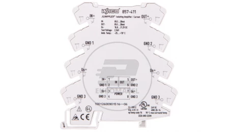 Przetwornik separacyjny JUMPFLEX ze wzmocnieniem 857-411