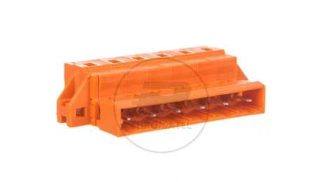 Wtyk MCS-MIDI Classic 6-biegunowy pomarańczowy raster 7,62mm 731-636/019-000