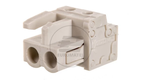 Gniazdo MCS-MIDI Classic 2-biegunowe jasnoszare raster 5mm 722-132
